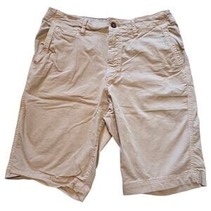 American Eagle Next Level Flex Shorts, Sz 33,  11.5" length, Ne(x)t Level Khaki
